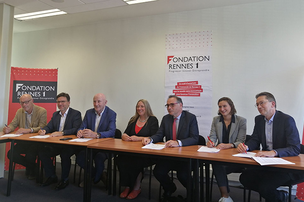 The Roullier Endowment Fund signs a partnership with the Rennes 1 Foundation